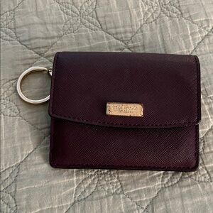 KATE SPADE “Petty Laurel Way” Mini Wallet with Key Ring